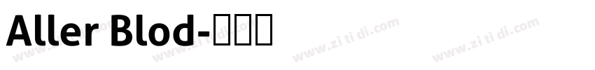 Aller Blod字体转换